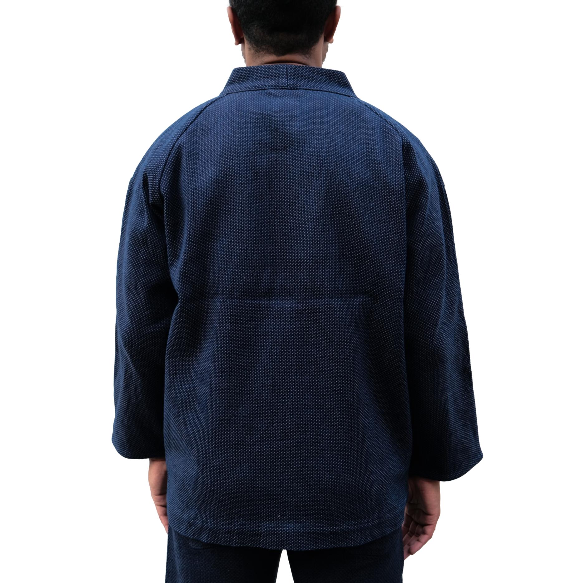Okayama Denim 14.5oz. Heavyweight Indigo Selvedge Sashiko Haori Jacket