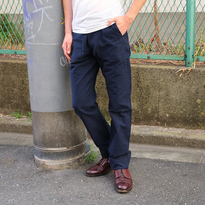 Studio D'Artisan Indigo Dyed Baker Pants