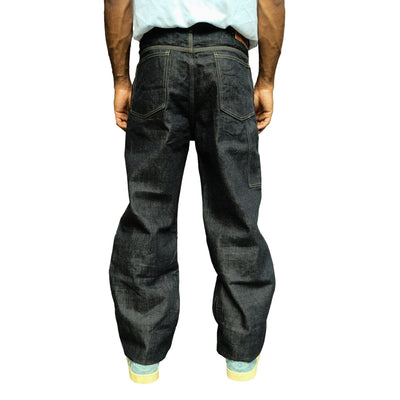 Studio D'Artisan "Fox Cotton" Denim Painter Pants