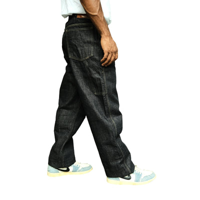 Studio D'Artisan "Fox Cotton" Denim Painter Pants