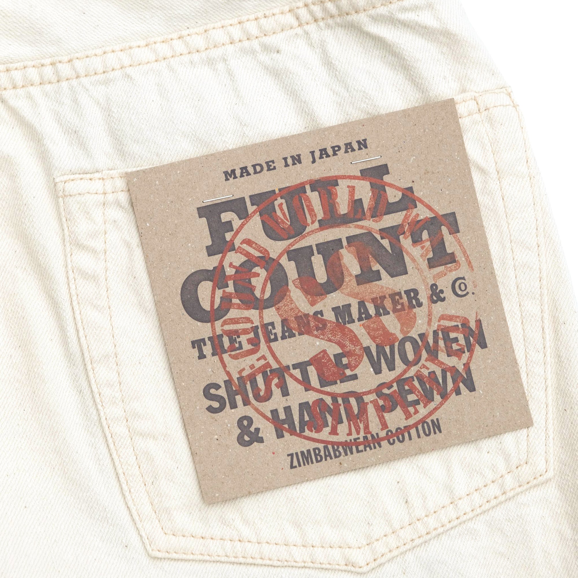 Fullcount S0105ECSS 11.5oz. "WWII" Ecru Selvedge Jeans (Wide Straight)