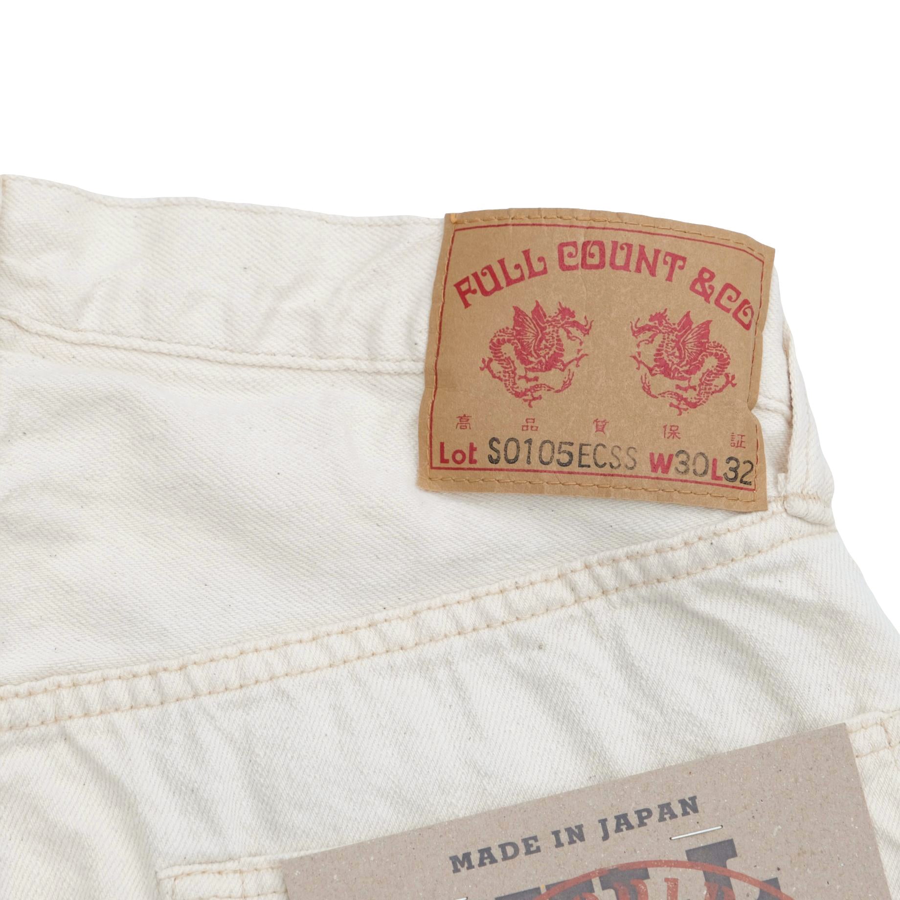 Fullcount S0105ECSS 11.5oz. "WWII" Ecru Selvedge Jeans (Wide Straight)
