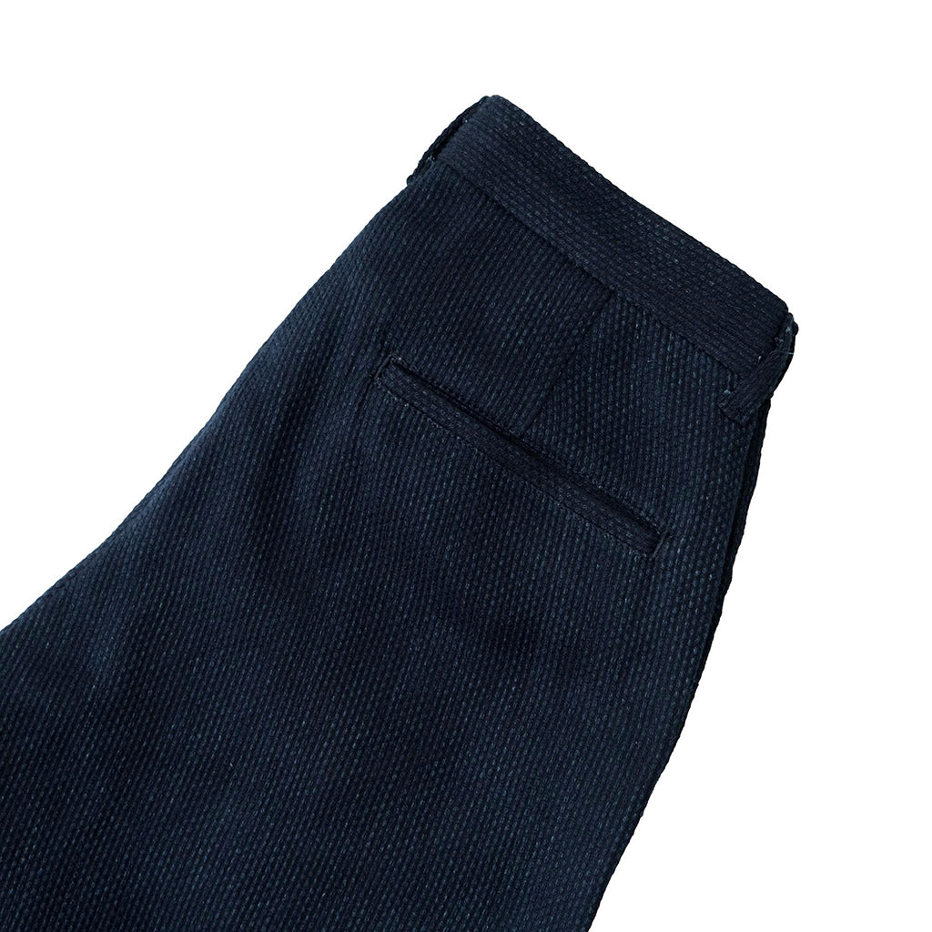 Japan Blue Indigo Sashiko Easy Pants - Okayama Denim