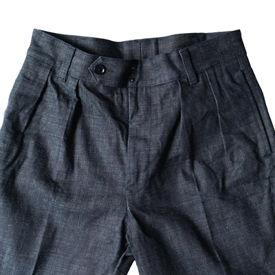 Soundman "Clarke" 13oz. Double Pleated Denim Officer Trousers