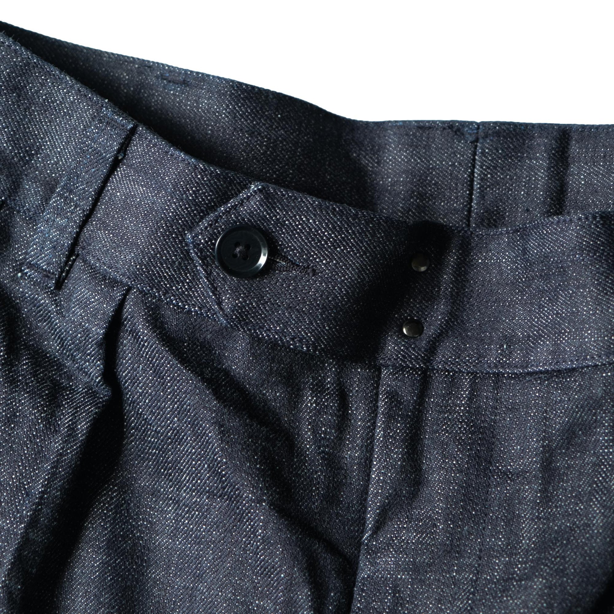 Soundman "Clarke" 13oz. Double Pleated Denim Officer Trousers