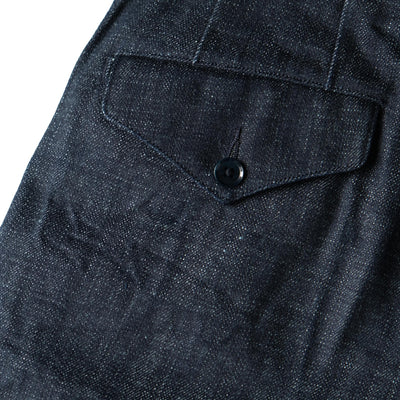 Soundman "Clarke" 13oz. Double Pleated Denim Officer Trousers