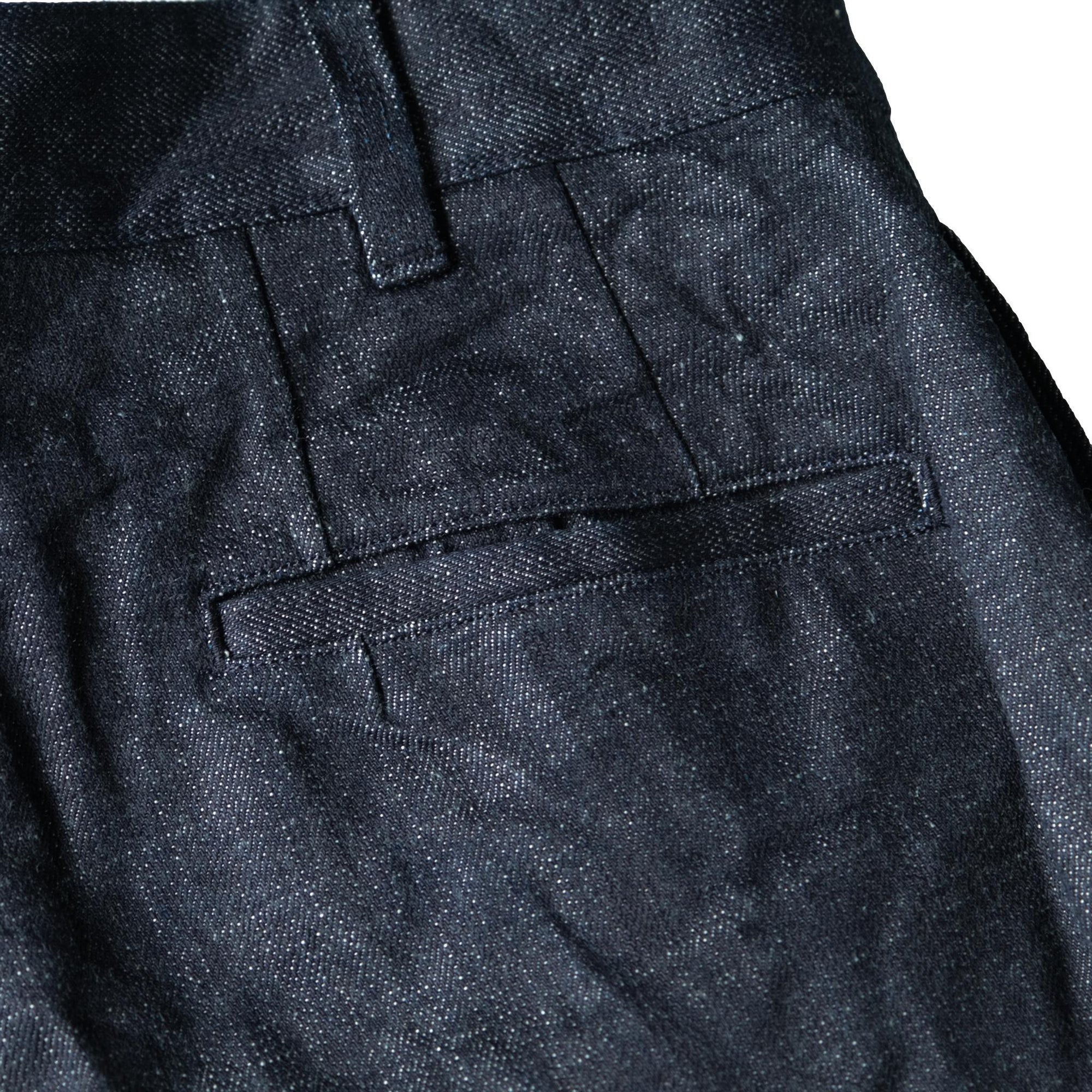 Soundman "Clarke" 13oz. Double Pleated Denim Officer Trousers