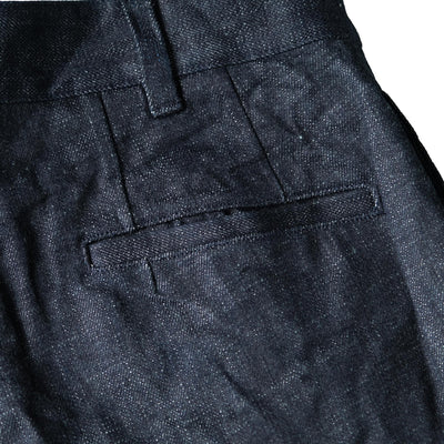 Soundman "Clarke" 13oz. Double Pleated Denim Officer Trousers