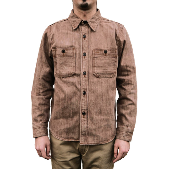 Studio D'Artisan "Kaki-Kyoku" Selvedge Denim Work Shirt