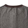 Loop & Weft Double Face Vintage Pinstripe Rib Knit L/S Henley (Black)