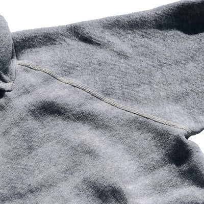 Loop & Weft Super Fluffy Knit After Hood Sweatshirt (2-tone Gray)