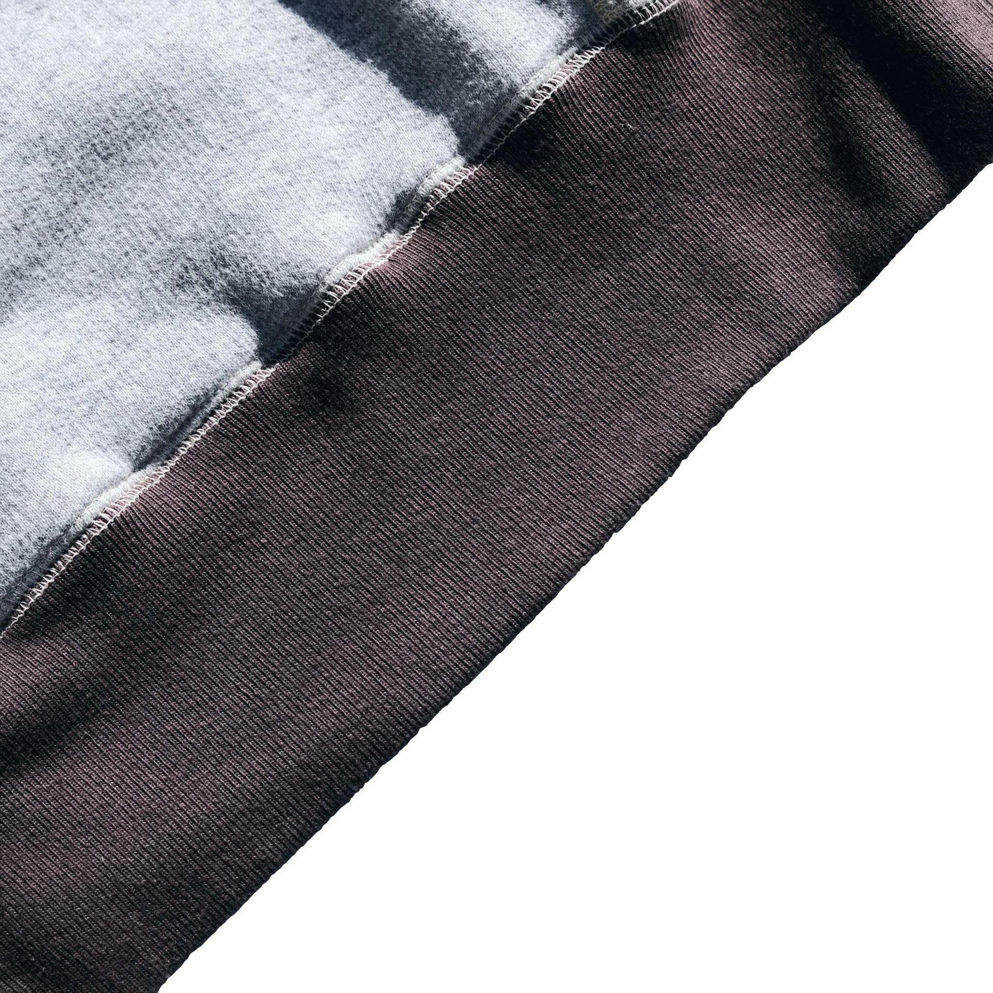 Loop & Weft Super Fluffy Knit After Hood Sweatshirt (2-tone Gray)