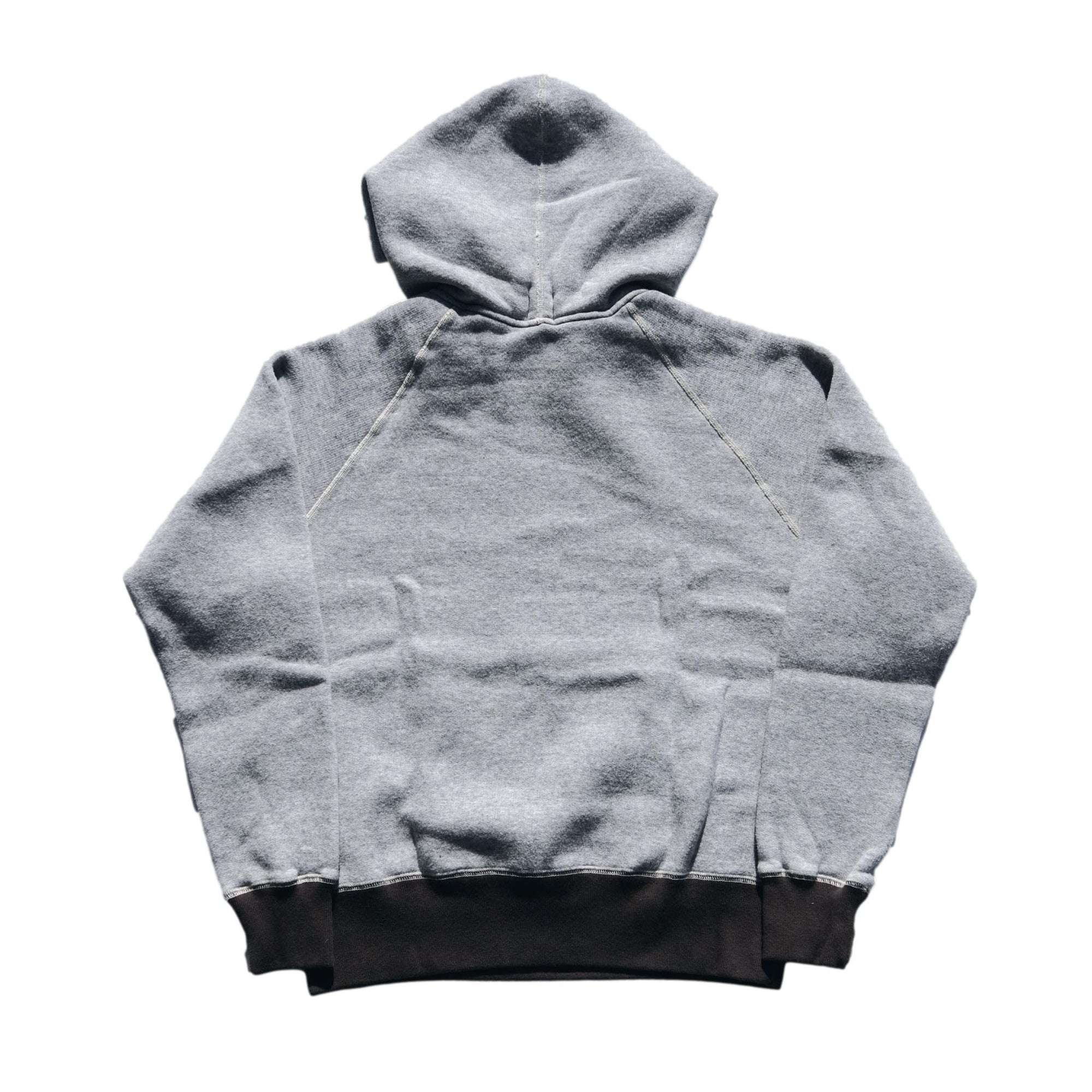 Loop & Weft Super Fluffy Knit After Hood Sweatshirt (2-tone Gray)