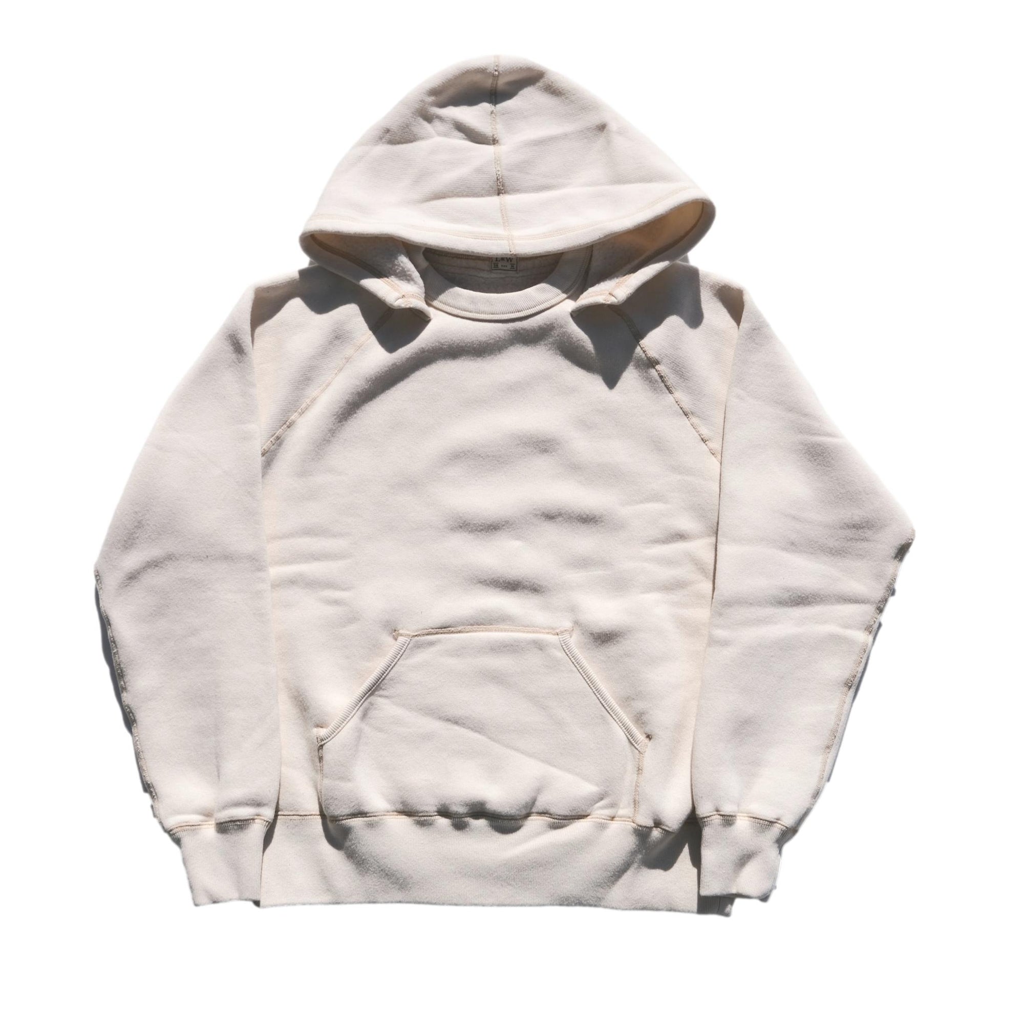 Loop & Weft Super Fluffy Knit After Hood Sweatshirt (Ivory)