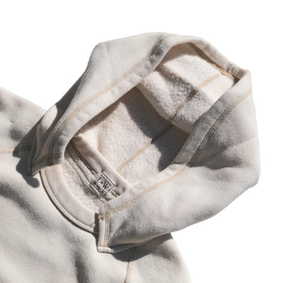 Loop & Weft Super Fluffy Knit After Hood Sweatshirt (Ivory)