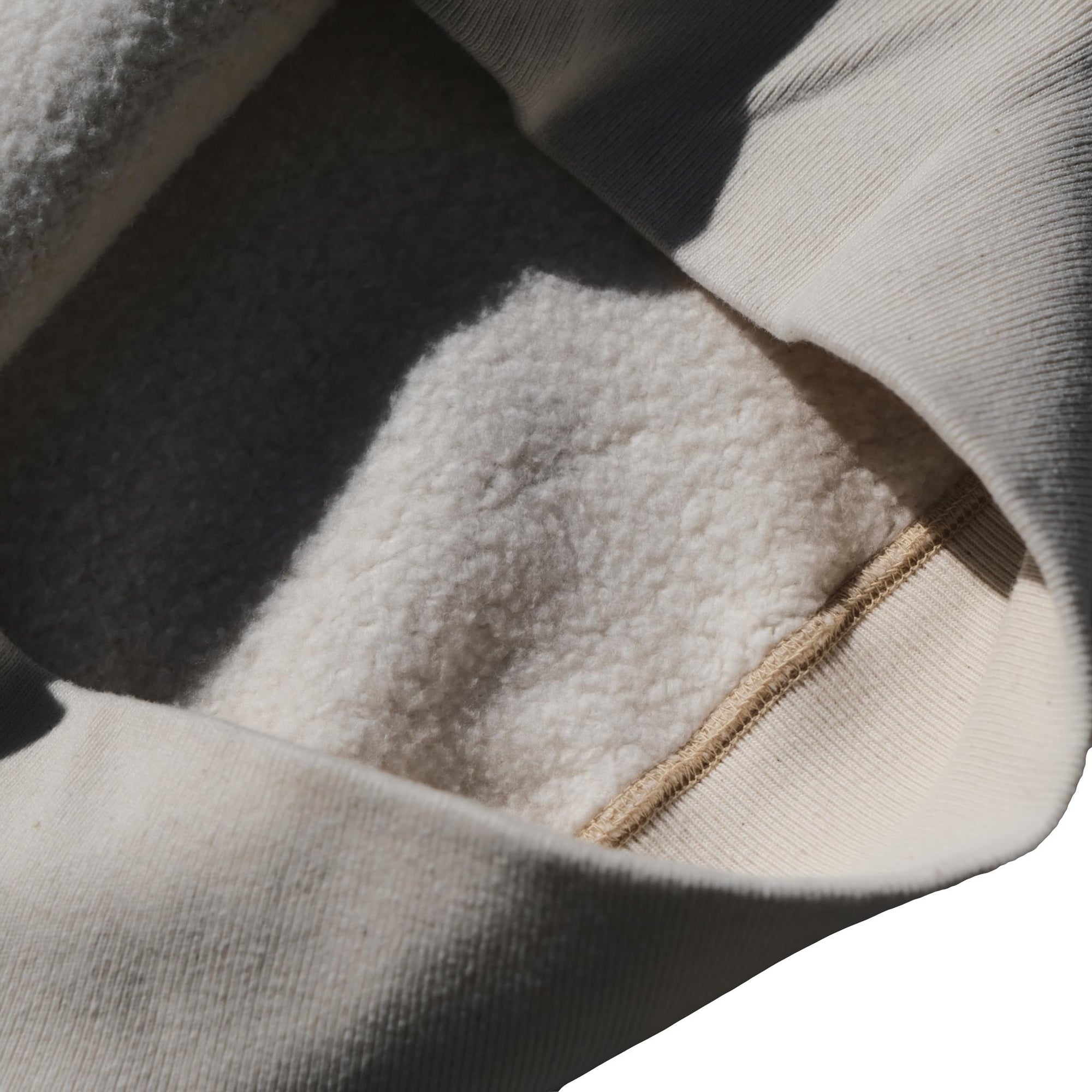 Loop & Weft Super Fluffy Knit After Hood Sweatshirt (Ivory)