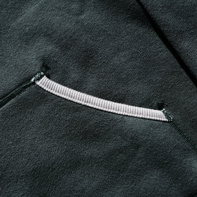 Loop & Weft Super Fluffy Knit After Hood Sweatshirt (2-tone Green)