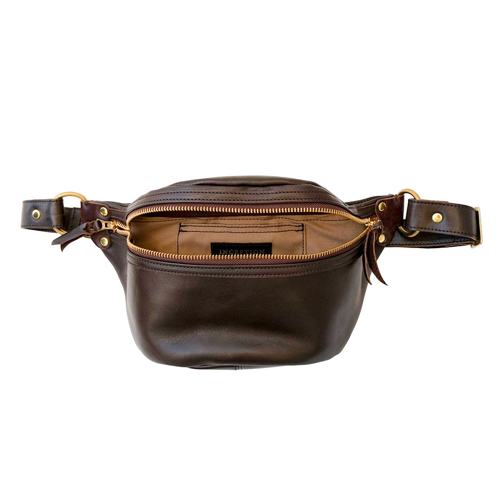 Inception Horsehide Crossbody Bag (Brown)