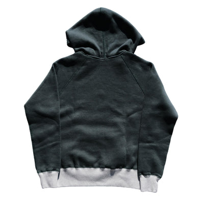 Loop & Weft Super Fluffy Knit After Hood Sweatshirt (2-tone Green)