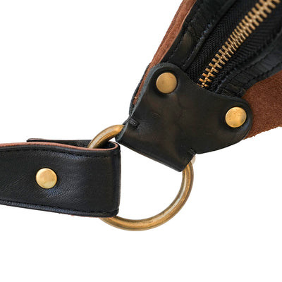 Inception Horsehide Crossbody Bag (Rough Out Brown)