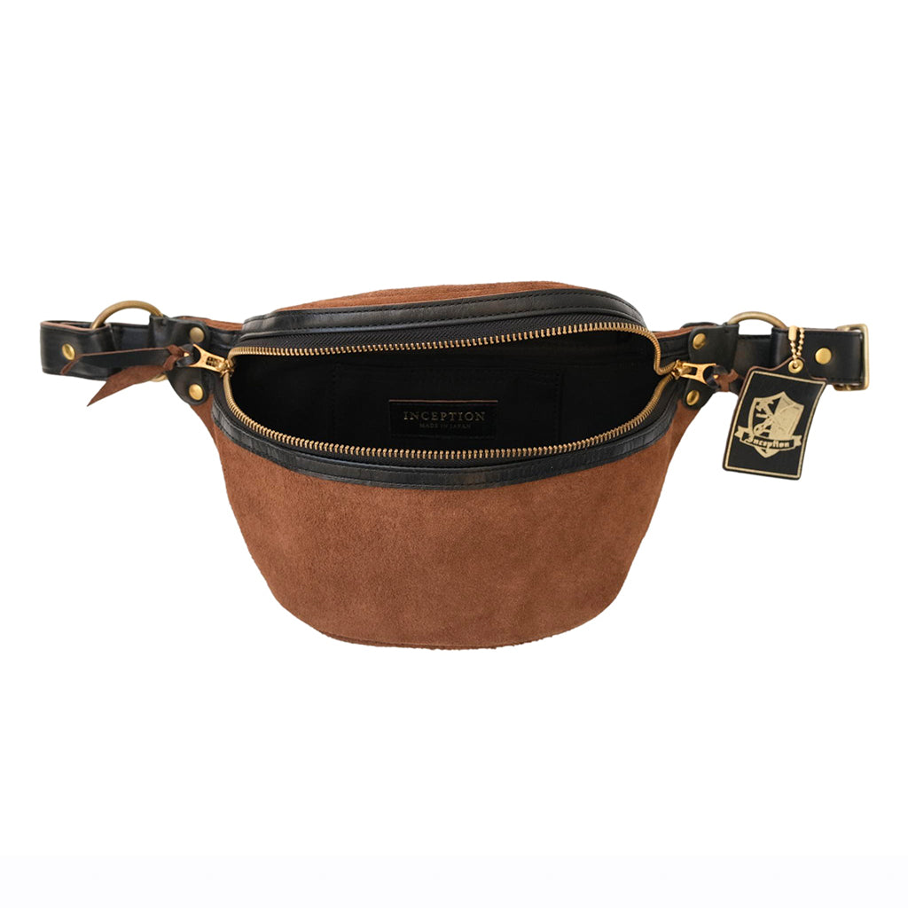 Inception Horsehide Crossbody Bag (Rough Out Brown)