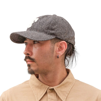 Fullcount Tweed Baseball Cap (Charcoal)