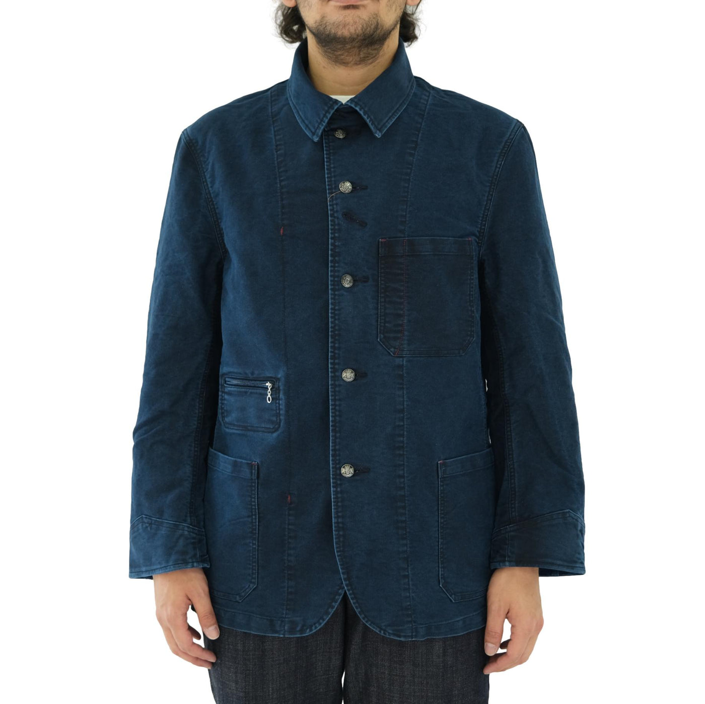 Soundman "Birmingham" Indigo Moleskin Ironworks Jacket