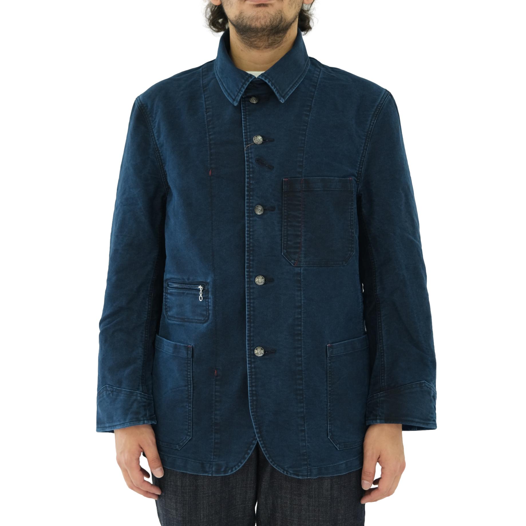 Soundman "Birmingham" Indigo Moleskin Ironworks Jacket