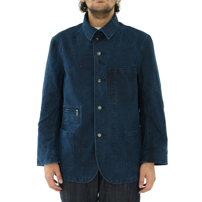 Soundman "Birmingham" Indigo Moleskin Ironworks Jacket
