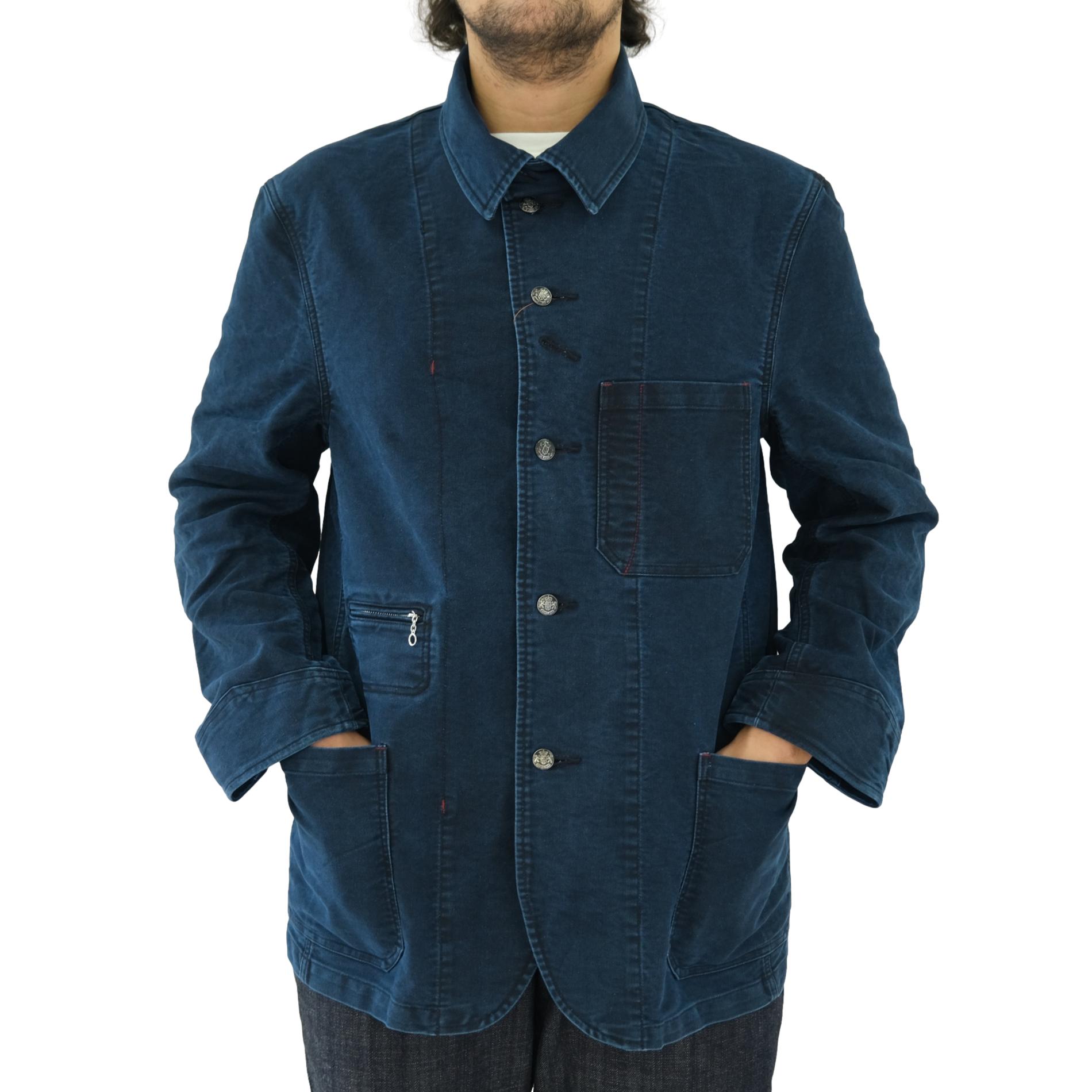 Soundman "Birmingham" Indigo Moleskin Ironworks Jacket