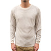 Loop & Weft Double Face Vintage Pinstripe Rib Knit L/S Tee (Gray)