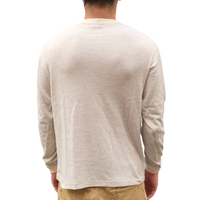 Loop & Weft Double Face Vintage Pinstripe Rib Knit L/S Tee (Gray)