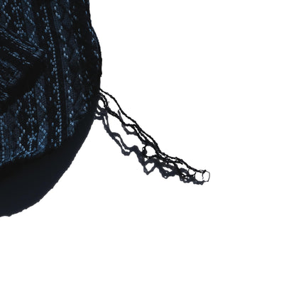 Samurai Jeans SSS25-SKS Natural Indigo Sashiko Stripe Work Shirt