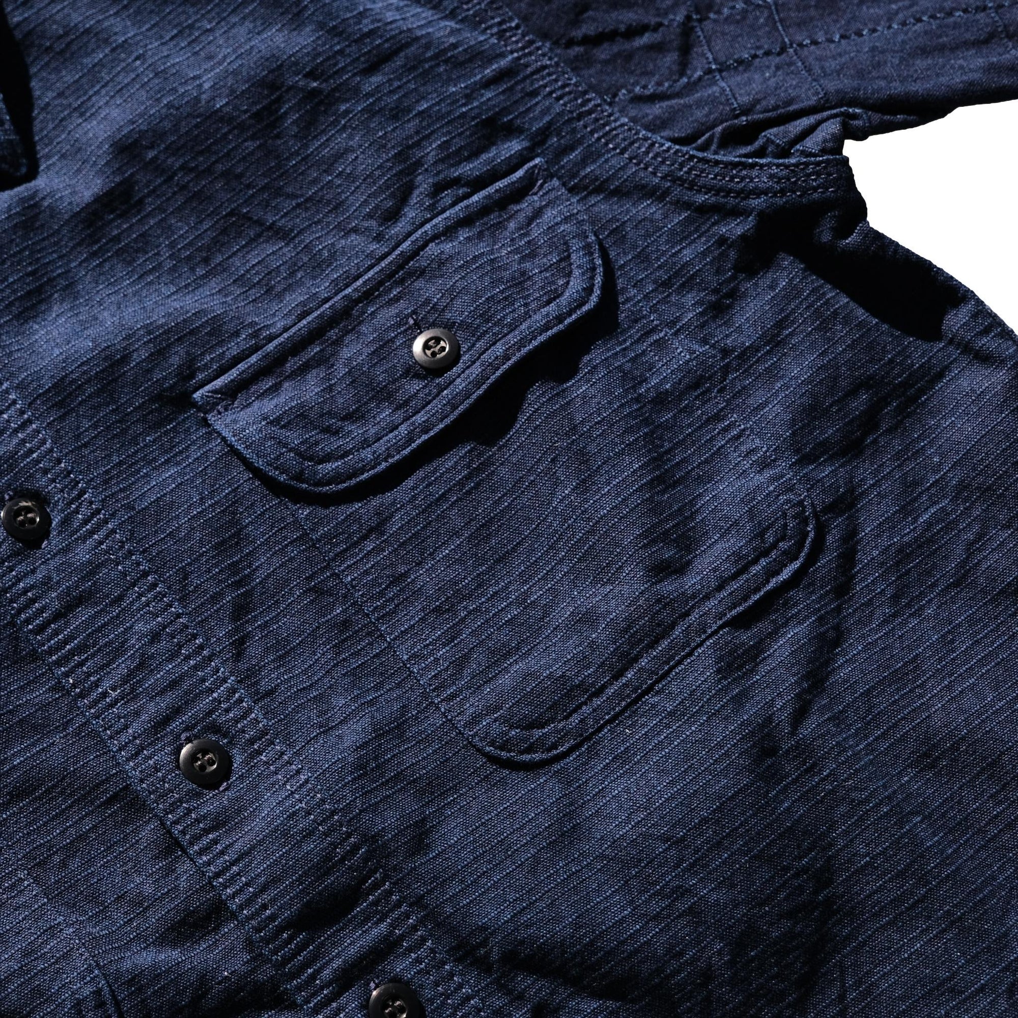 Samurai Jeans SSS25-YRC Natural Indigo Double Fabric Work Shirt