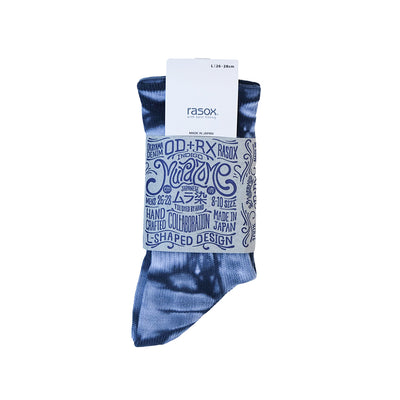 OD+RX Indigo "Murazome" Crew Socks