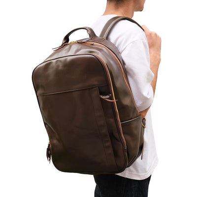 Inception Horsehide Backpack (Brown)