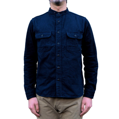 Samurai Jeans SSS25-YRC Natural Indigo Double Fabric Work Shirt