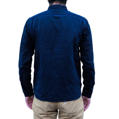 Samurai Jeans SSS25-YRC Natural Indigo Double Fabric Work Shirt