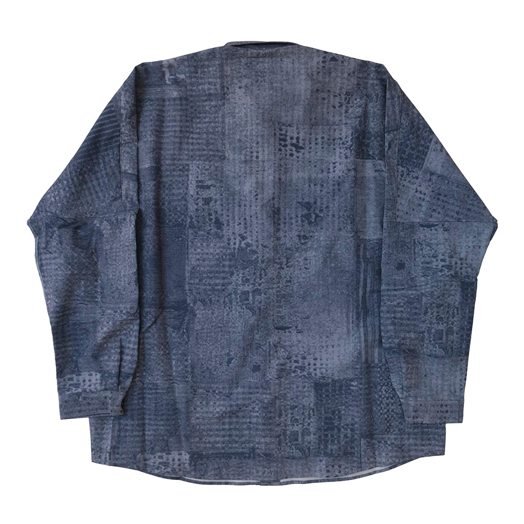 ボタン付きシャツ　　FDMTL東京ジャパン FDMTL Digital Boro Shirt - Okayama Denim