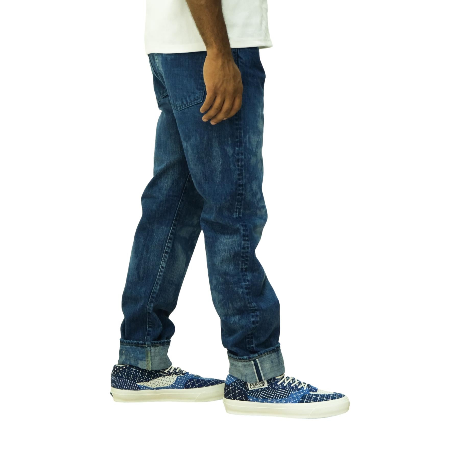 Omnigod 14oz. Bleach Distressed Selvedge Jeans (Regular Straight)