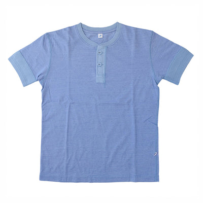 Pure Blue Japan Pale Indigo Jersey Henley