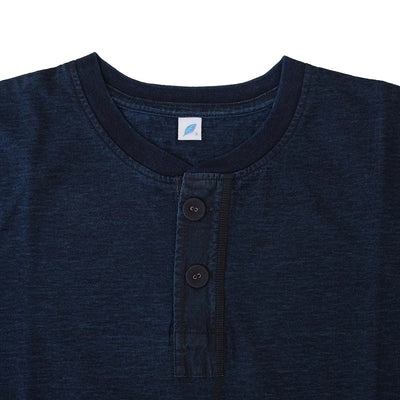 Pure Blue Japan Deep Indigo Jersey Henley