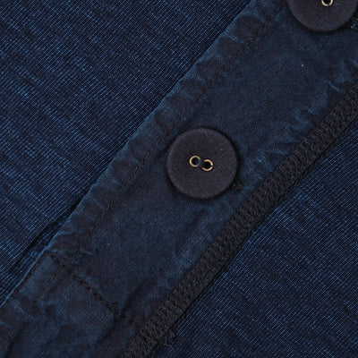 Pure Blue Japan Deep Indigo Jersey Henley