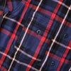 Pure Blue Japan Heavyweight Check Flannel Shirt (Navy)