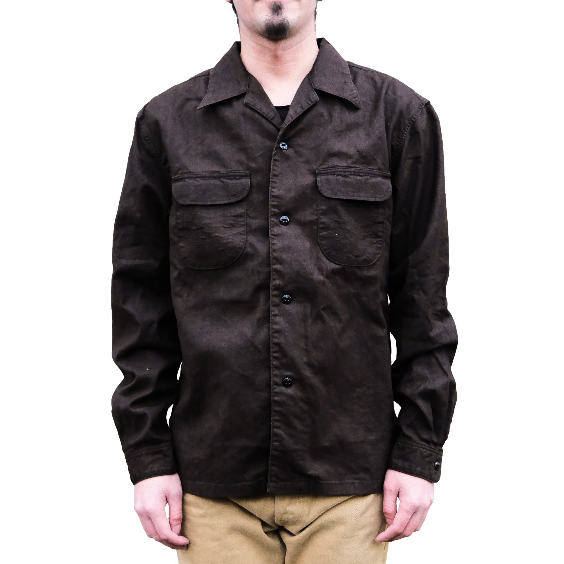The Flat Head "Bengara" Open Collar L/S Shirt