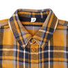 Pure Blue Japan Heavyweight Check Flannel Shirt (Camel)