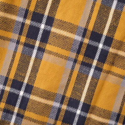 Pure Blue Japan Heavyweight Check Flannel Shirt (Camel)