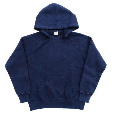 OD+LW Indigo Dyed Super Fluffy Knit After Hood Sweatshirt
