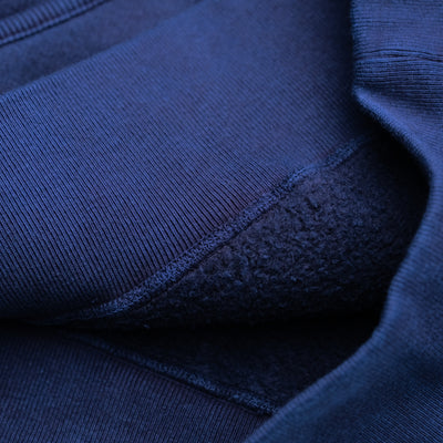 OD+LW Indigo Dyed Super Fluffy Knit After Hood Sweatshirt