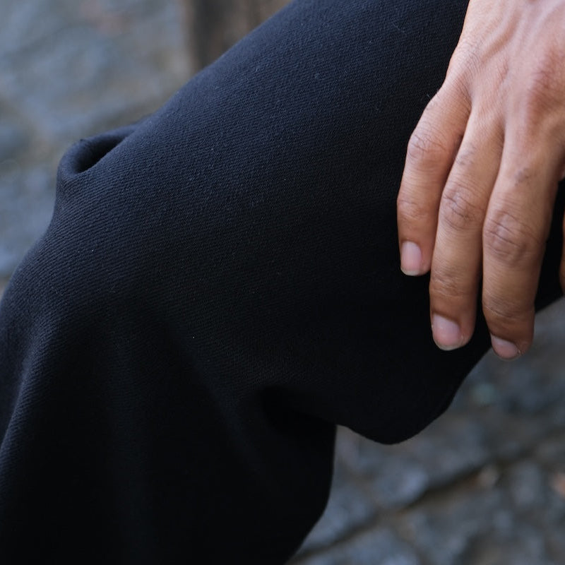 Momotaro "Kyoto Montsuki" Black Selvedge Jeans (Regular Straight)